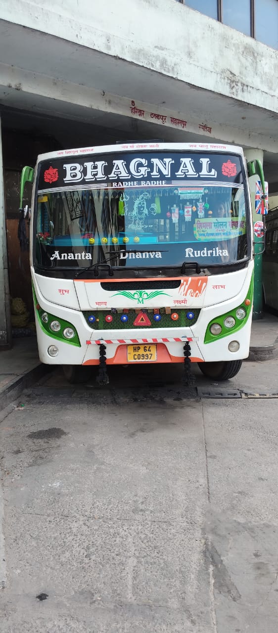 Bhagnal Travels bus front view