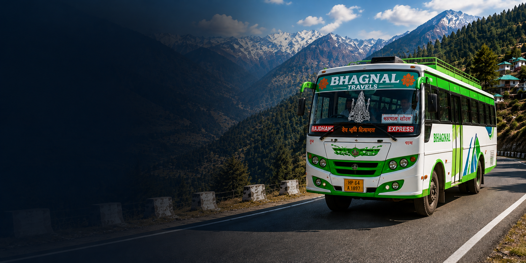 Bhagnal Travels on mountain highway