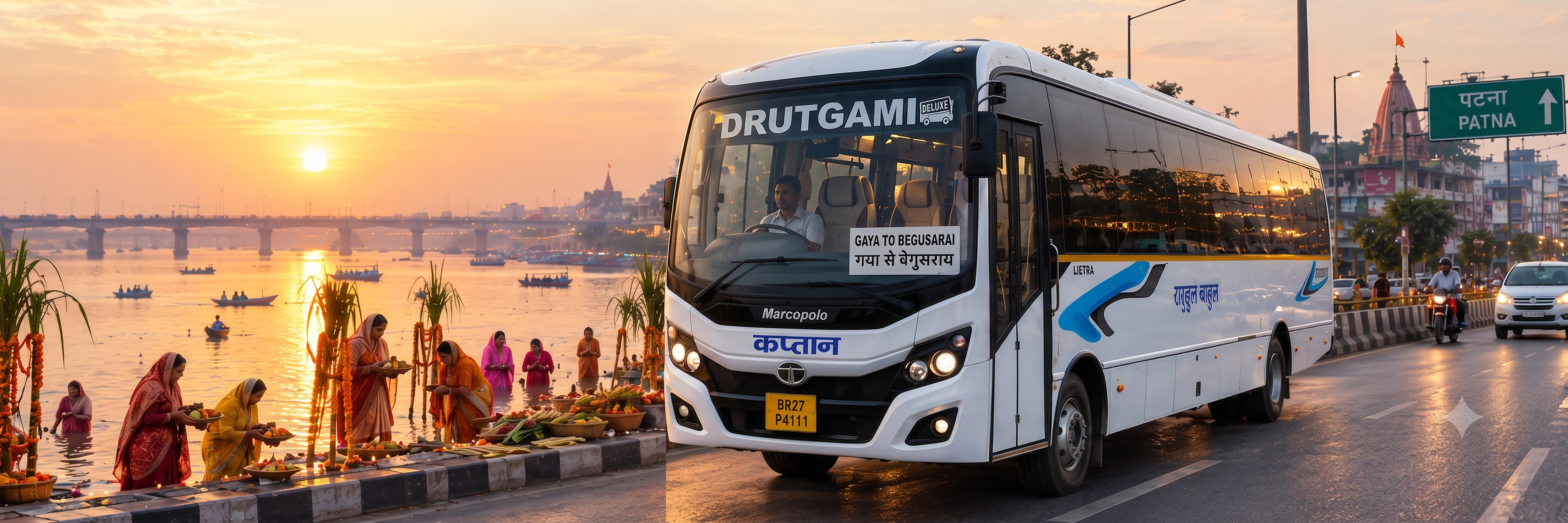 Captain Bus Service bus on highway